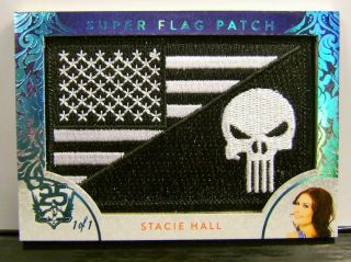 Stacie Hall 1/1 1 Of 1 Flag Patch Benchwarmer 25 Years Series 2 2019