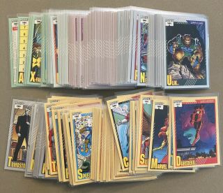1991 Impel Marvel Universe Trading Cards Series 2 Partial Set 127/162