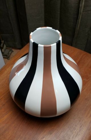 Jonathan Adler Large Groovy Pottery Vase Happy Homes Stripes Series 2003 3