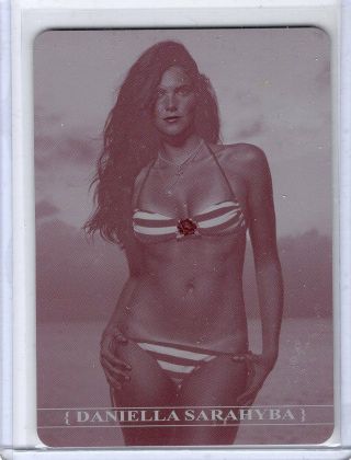 Daniella Sarahyba 2008 Sports Illustrated Si Swimsuit Ec3 Printing Plate 1/1