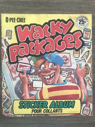 Wacky Packages 1982 Sticker Book - Complete