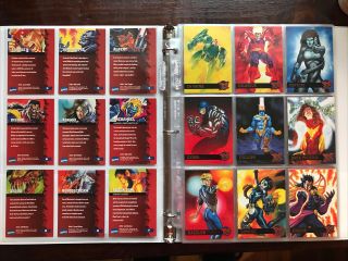 Fleer Ultra X - Men 1995 Complete 150 Card Set Nm/m,  Specials