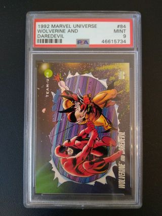1992 Marvel Universe Wolverine And Daredevil 84 Psa 9 Pop 1