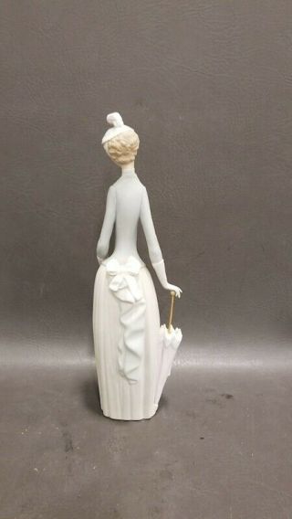 Lladro Woman with Umbrella and Dog Figurine 4761 3
