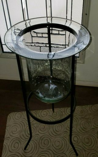 Replacement Glass Will Fit Partylite 3 Wick Seville Verona Etc Stand 11 1/2 " Hat