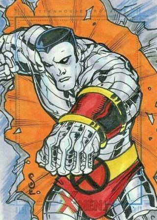 2009 Marvel X - Men Archives Sketch Card Colossus By Jason Sobol