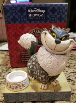 Walt Disney Devious Lucifer Cat Figurine Jim Shore Enesco Group From Cinderella