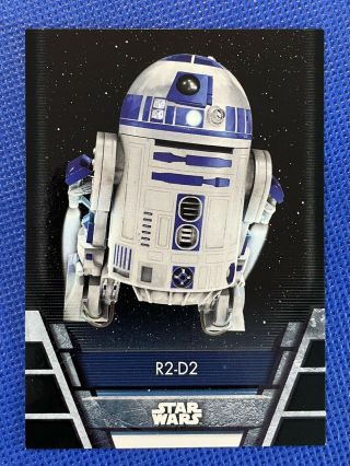 2020 Topps Star Wars ￼holocron Series￼ R2 - D2 Base Parallel Black 1/5 Rep - 9