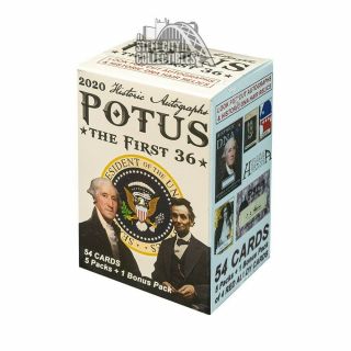 2020 Historic Autographs Potus - The First 36 Blaster Box
