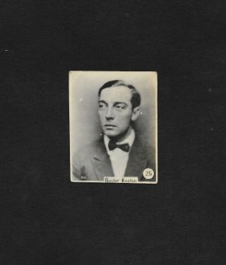 1925 Buster Keaton 25 Cigarettes Film Stars Card Uruguay