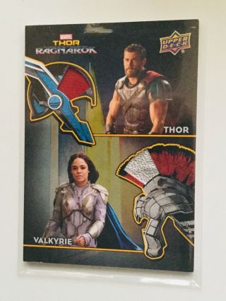 Marvel Upper Deck Thor Movie Double Memorabilia Insert Card Ad - 3