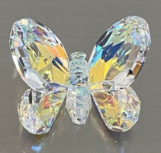 Stunning Rare Swarovski Crystal Aurora Butterfly “in The Secret Garden” 2008 - 12