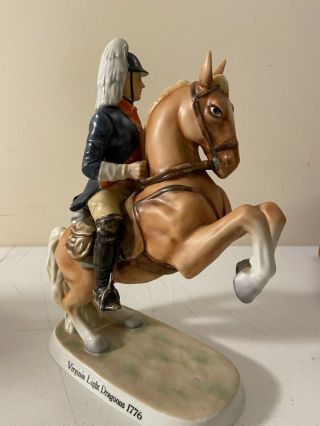 ANDREA SADEK CAVALRY SOLDIER AND HORSE FIGURINE VIRGINIA LIGHT DRAGOONS 1776 2