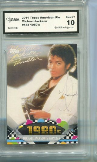 2011 Michael Jackson Topps American Pie Thriller Card Gem 10 144