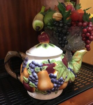 Sonoma Villa Teapot By Home Interiors Better Homes & Garden Fruit Decor