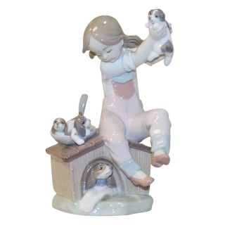 Lladro Figurine: 7621 Pick Of The Litter,  W/ Box