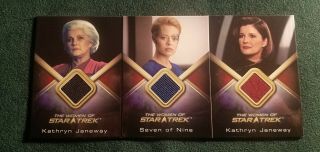 The Women Of Star Trek Voyager 3 Costume Cards Jeri Ryan & Kate Mulgrew