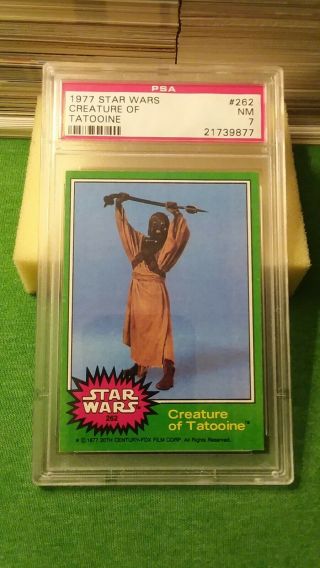 Tusken Raider 1977 Star Wars 262 (creatures Of Tatooine) - Psa 7 Nm