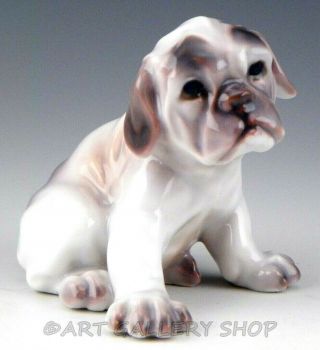 Vintage Dahl Jensen Dj Copenhagen Denmark Figurine 1139 Bulldog Puppy Dog