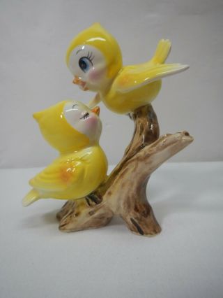 Vintage Norcrest Yellow Birds On A Branch Lefton