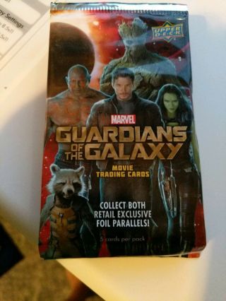 2014 Upper Deck Guardians Of The Galaxy Movie Trading Cards 6 Packs