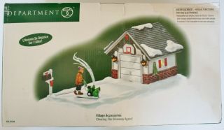 Department 56 Snow Village " Clearing The Driveway Again " 53184 Retired Htf
