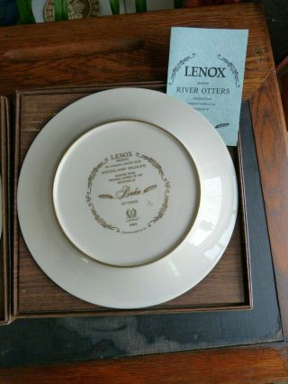 Set Of 10 Lenox Beohm Woodland Wildlife Plates 1973 - 1982 w/ Boxes 3