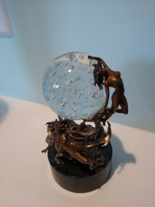 Julie Bell - Passions Of The Future Crystal Ball Sculpture - Franklin