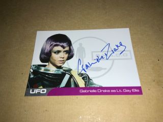 Gerry Anderson Ufo Series 2 Gabrielle Drake Gb3 Autograph Card Unstoppable Blue