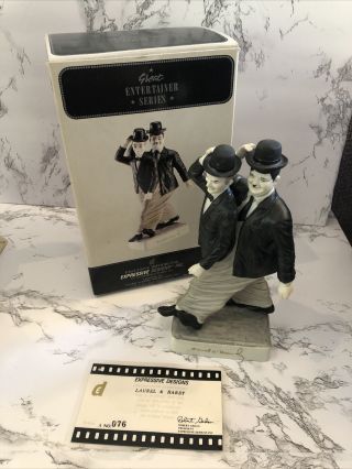 Laurel & Hardy Great Entertainer Signed 076 Certificate Expressive Designs