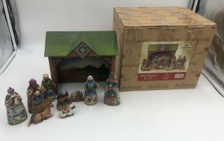 Jim Shore Heartwood Creek Mini Nativity Set Of 10 4008789 2007 One Pc
