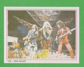 1987 Swedish Williams Pop Stars 126 Van Halen Rare