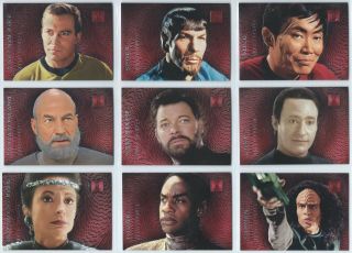 1996 Skybox Fleer 30 Years Of Star Trek Phase Two Doppleganger 9 Card Set
