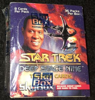 Skybox Star Trek Deep Space Nine Trading Cards Spectra 1993 Full Box 36pk