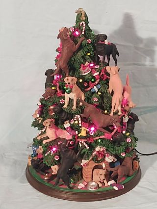 Danbury Labrador Retriever Christmas Tree,  Lighted Figurine,  Dogs,  Retired