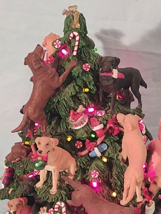 Danbury Labrador Retriever Christmas Tree,  Lighted Figurine,  Dogs,  Retired 3
