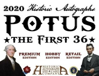 2020 Historic Autographs Potus The First 36 Blaster Box