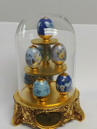 Sapphire Garden House Of Faberge Limited Edition Eggs Euc