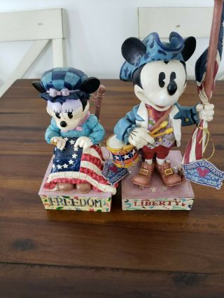 Jim Shore Disney Traditions Mickey Mouse Freedom And Liberty