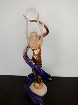 Galaxy In Gold Fine Porcelain Figurine From Franklin