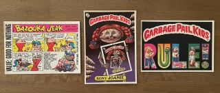 Garbage Pail Kids Giant Stickers Complete Set Of 1 - 15 1986 Series 2