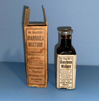 Vintage Medicine Bottle Dr Thatcher 