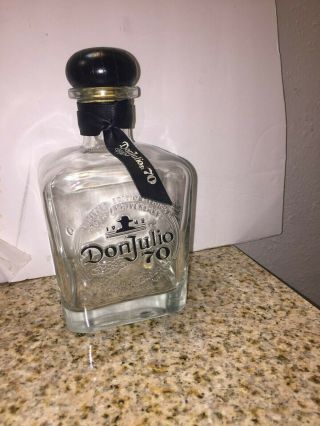 Don Julio 70th Anniversary Anejo Tequila 750ml Empty Bottle