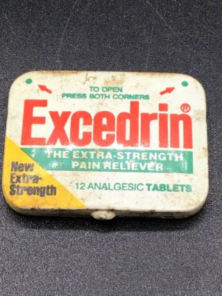 Vintage Medicine Pain Reliever Tin
