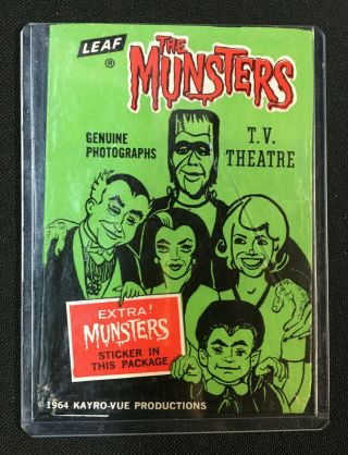 The Munsters Trading Card Wrapper 1964