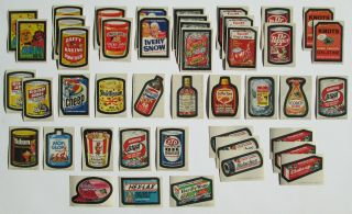 1974 Topps Wacky Packages 8th Series 26/30 Stickers Set With,  Puzzle