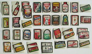 1974 Topps Wacky Packages 7th Series 33/33 Stickers Set With