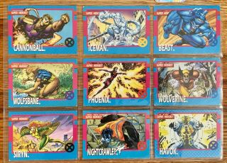 1992 Marvel Universe Series 3 Complete Base Set And Holograms By Impel