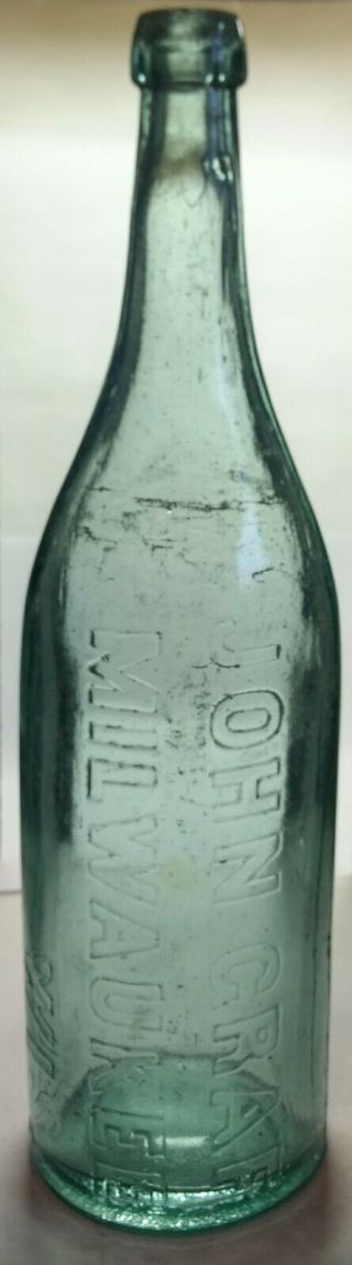 Quart Loop Seal Blob John Graf Milwaukee Wisconsin Soda Water Bottle