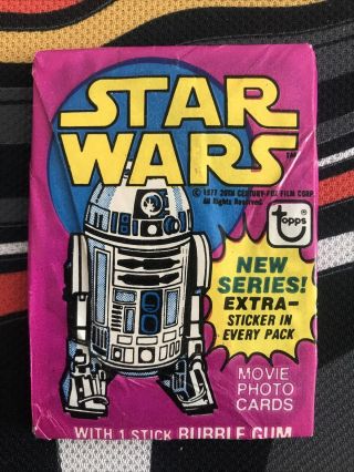 Vintage 1977 Topps Star Wars Series 3 Factory Wax Pack L@@k